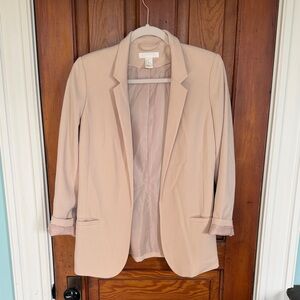 H&M Blazer in Soft Pink